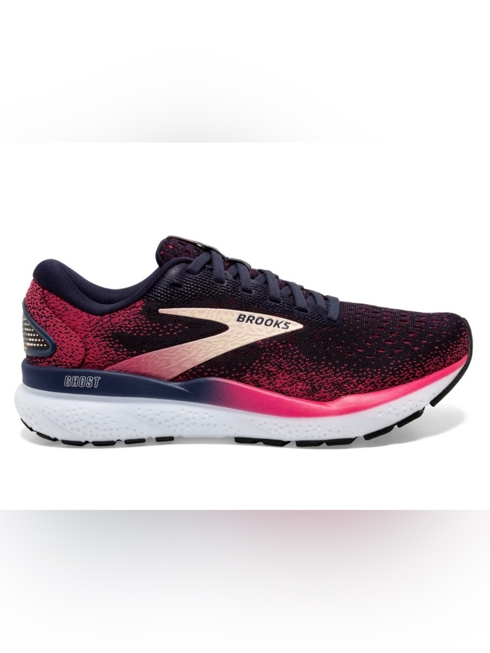 Brooks Ghost 16 Peacoat Raspberry Apricot Running Shoes Women's Size 9.5
